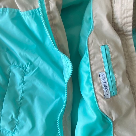 Members Only Two-Tone Bomber Jacket Sz.S(Womens) - Picture 5 of 6